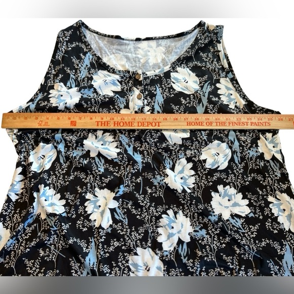 Women’s Sleeveless Plus Size 5X = 24W Floral Summer Casual T-Shirt Tank Top NWOT - Picture 6 of 7